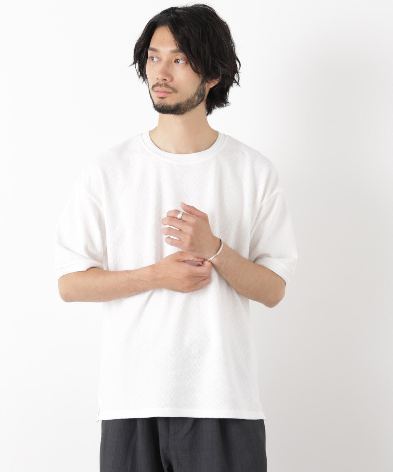 181cm　B:75 W:73 H:90 着用サイズ：L