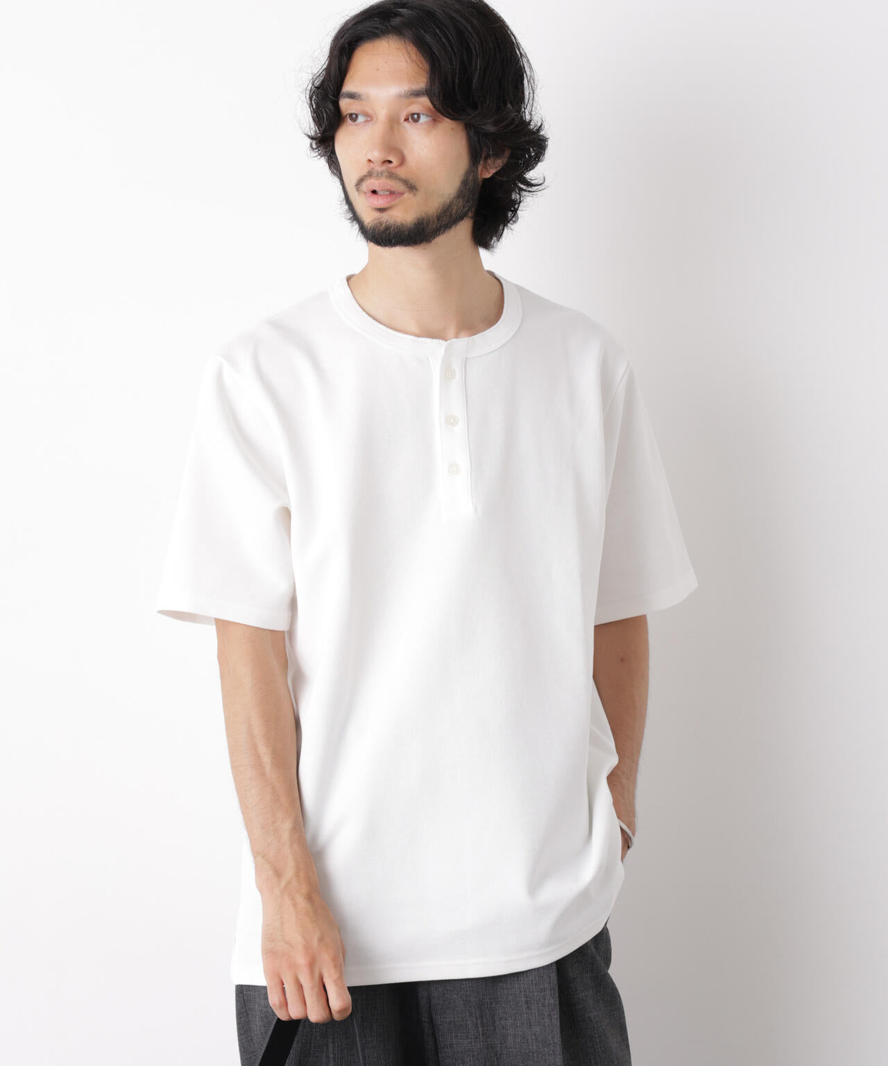 60サーフニットヘンリーTシャツ 半袖