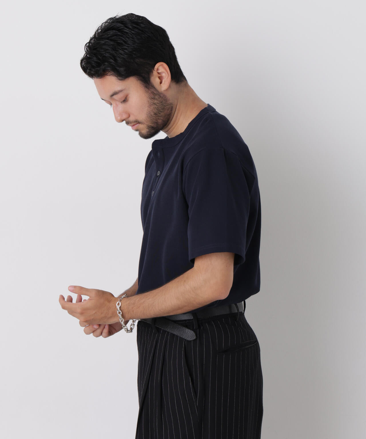 60サーフニットヘンリーTシャツ 半袖