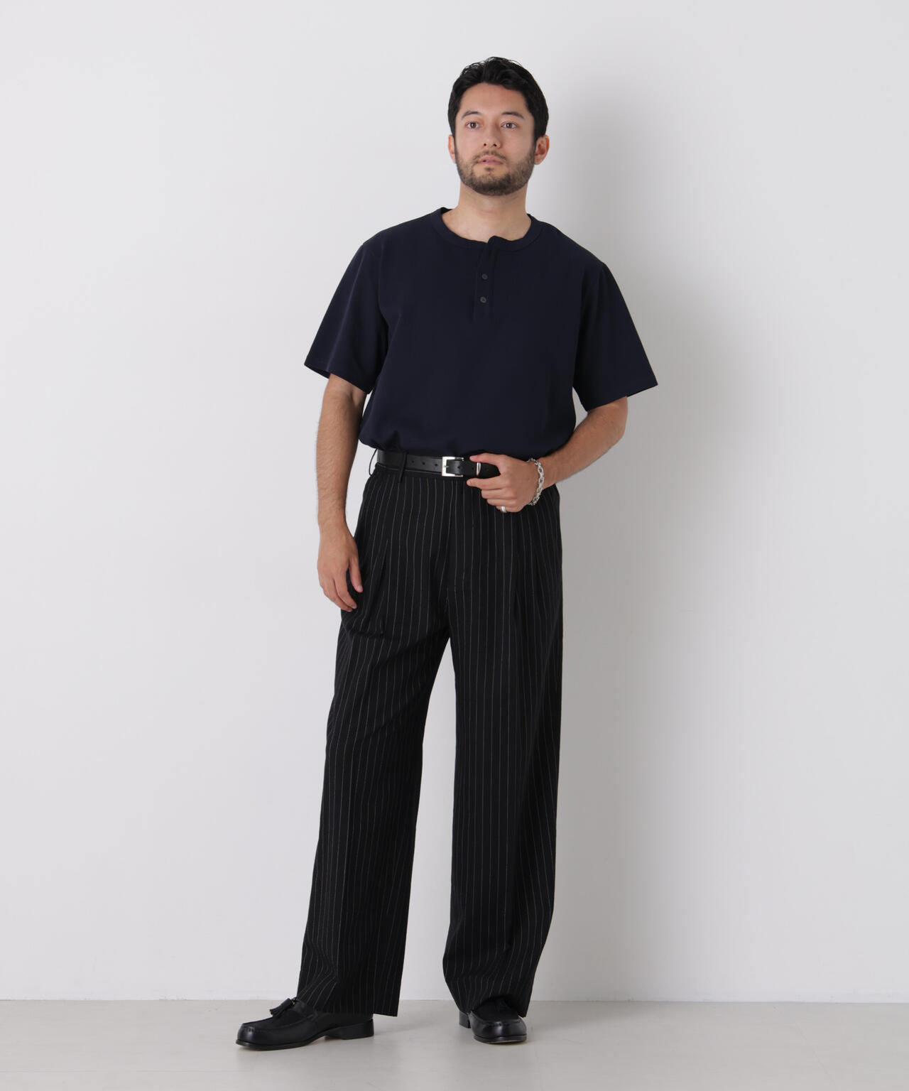 60サーフニットヘンリーTシャツ 半袖
