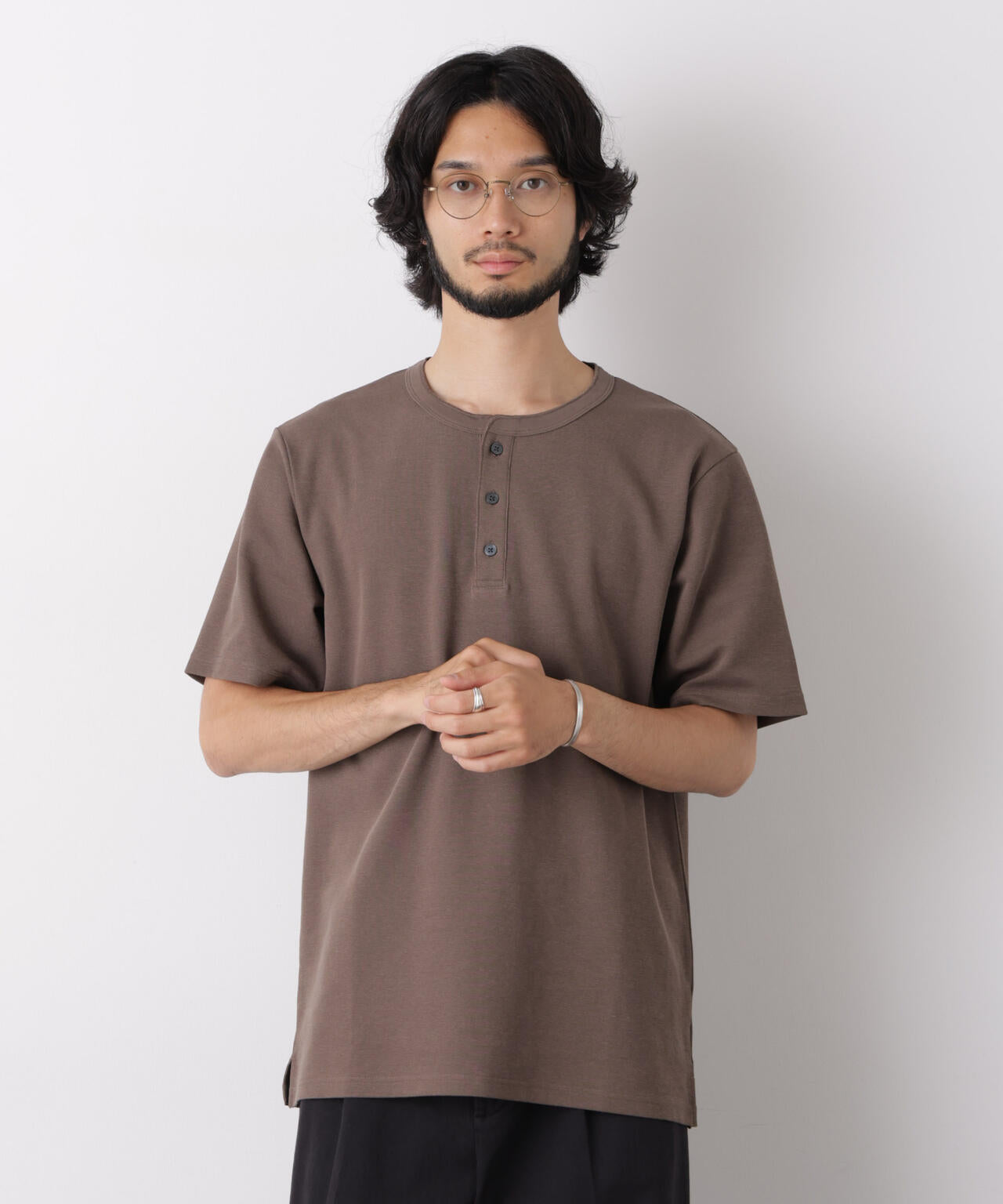 60サーフニットヘンリーTシャツ 半袖