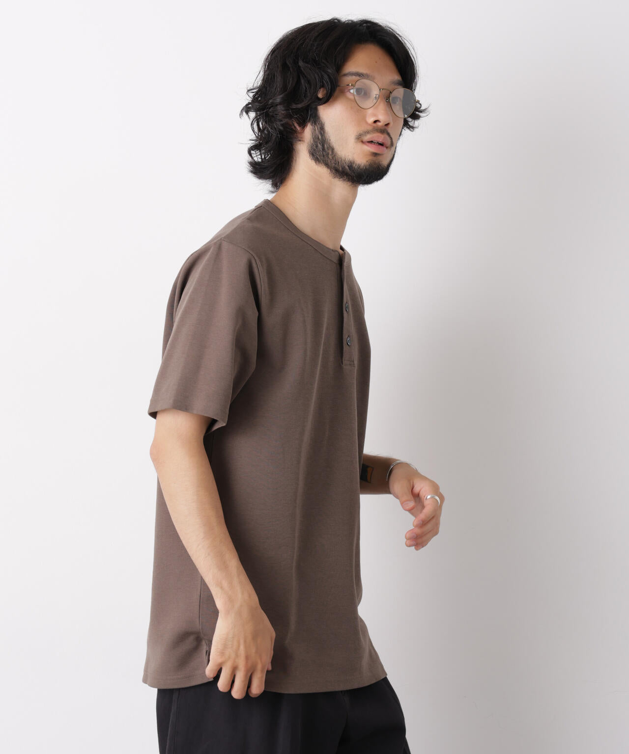 60サーフニットヘンリーTシャツ 半袖