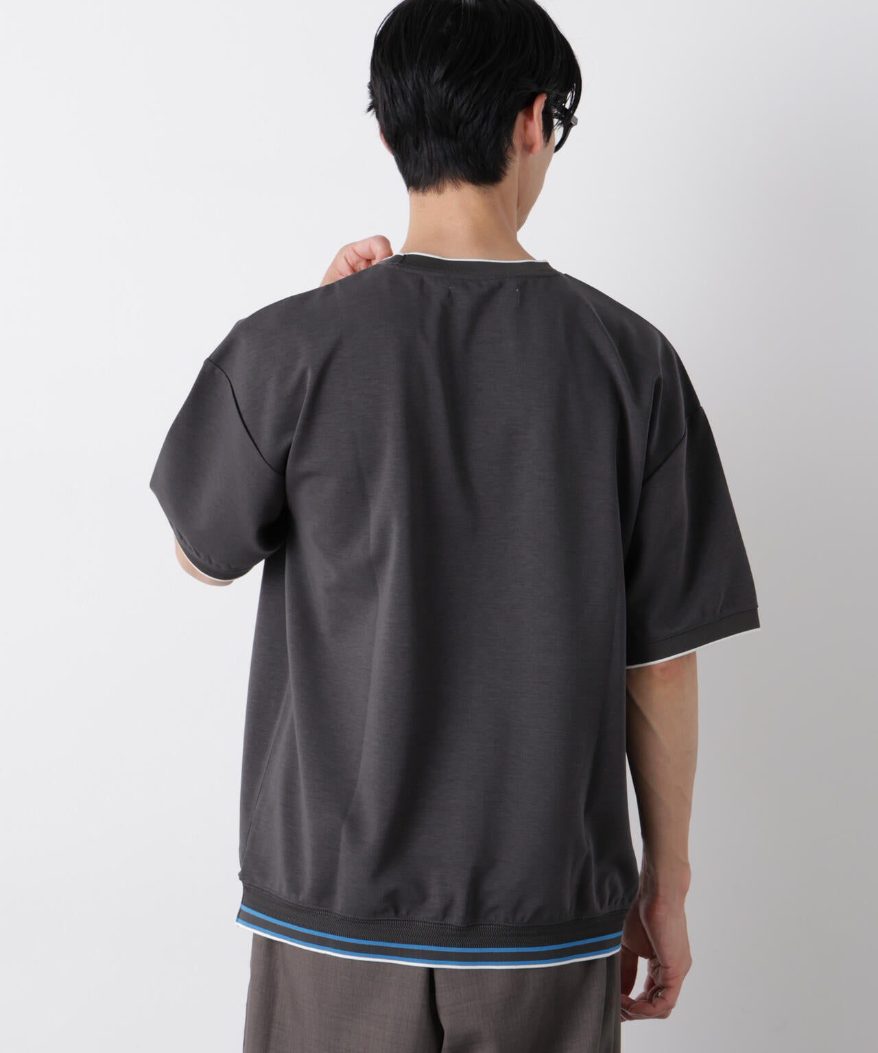 リブスムースTシャツ 半袖