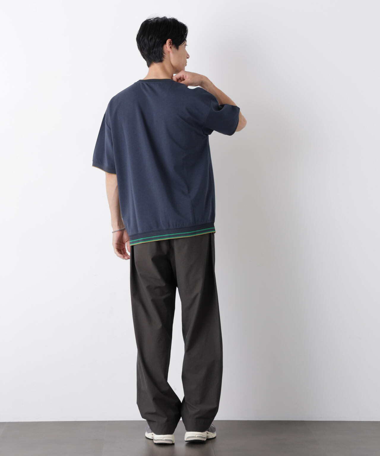 リブスムースTシャツ 半袖
