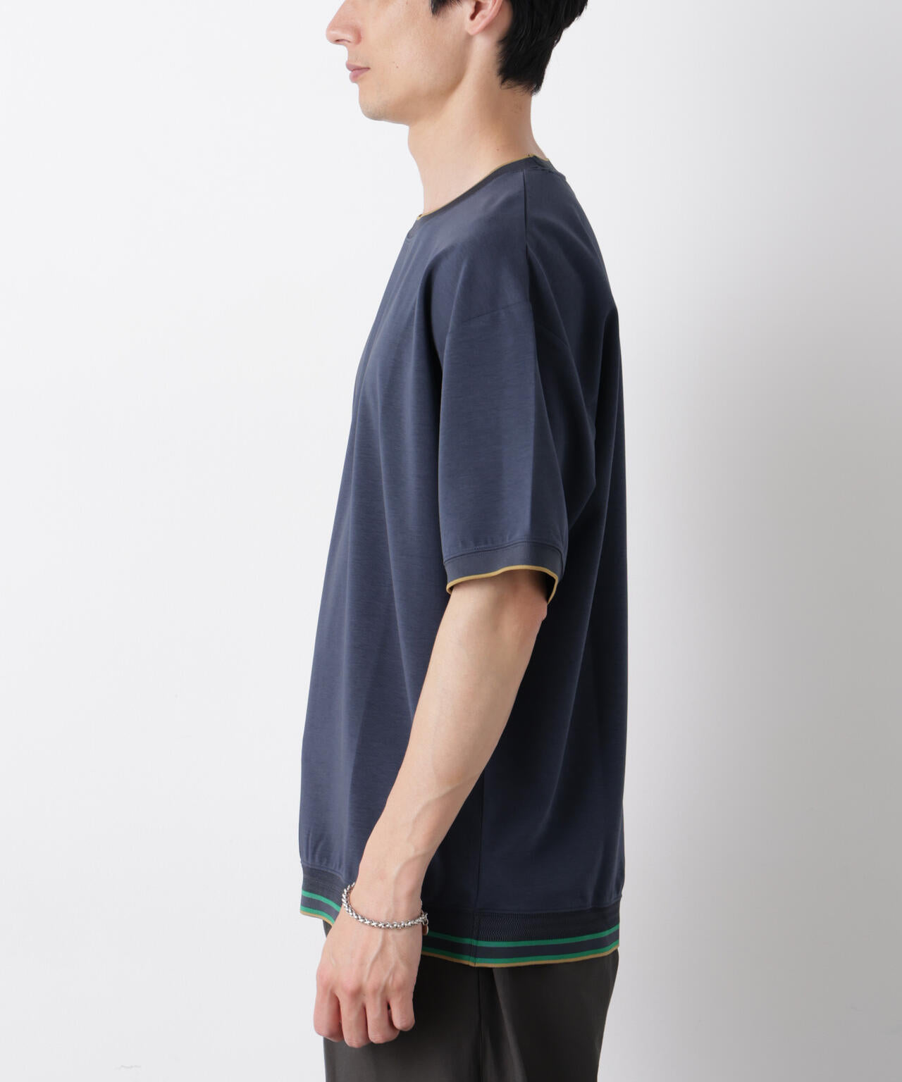 リブスムースTシャツ 半袖
