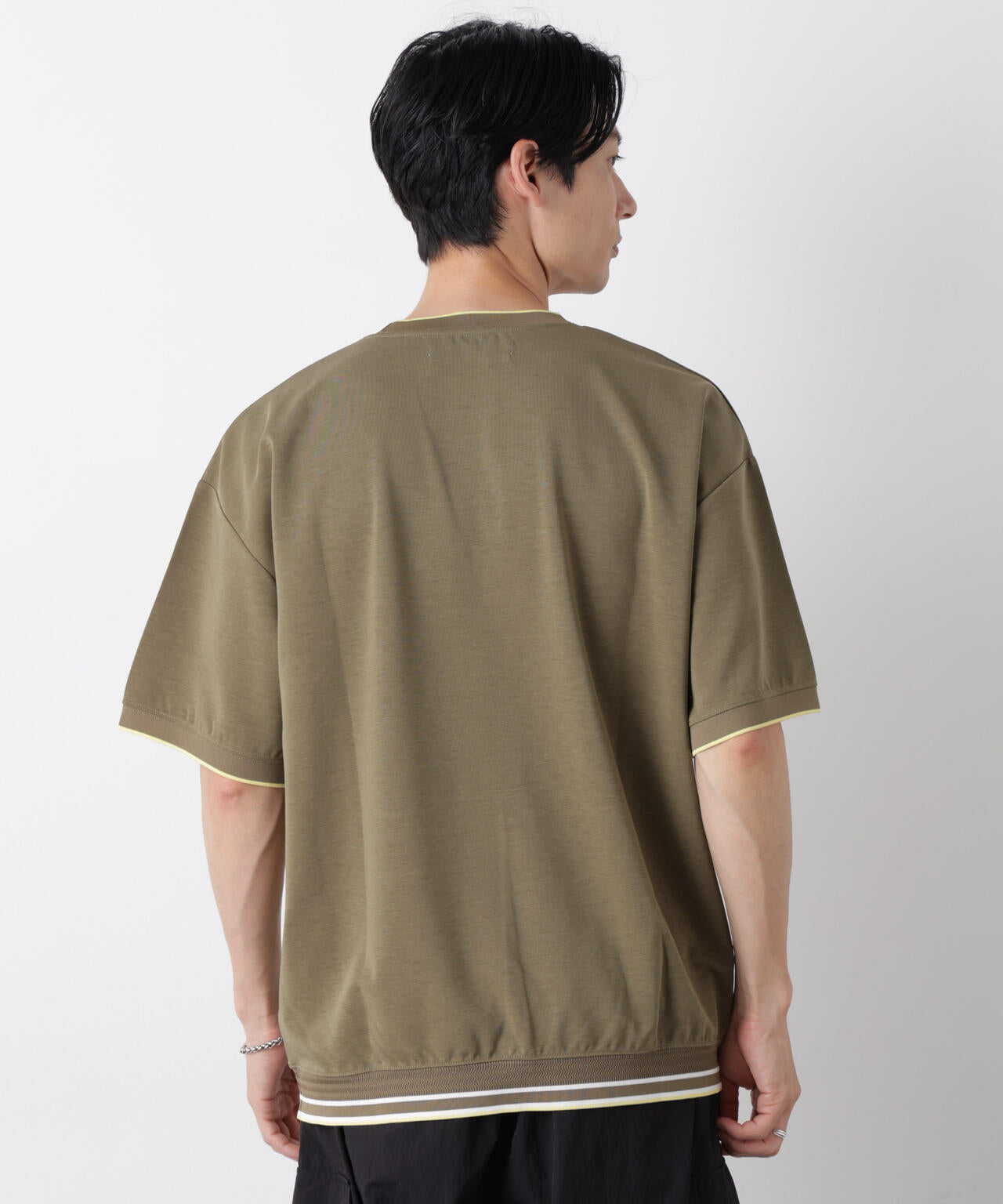 リブスムースTシャツ 半袖