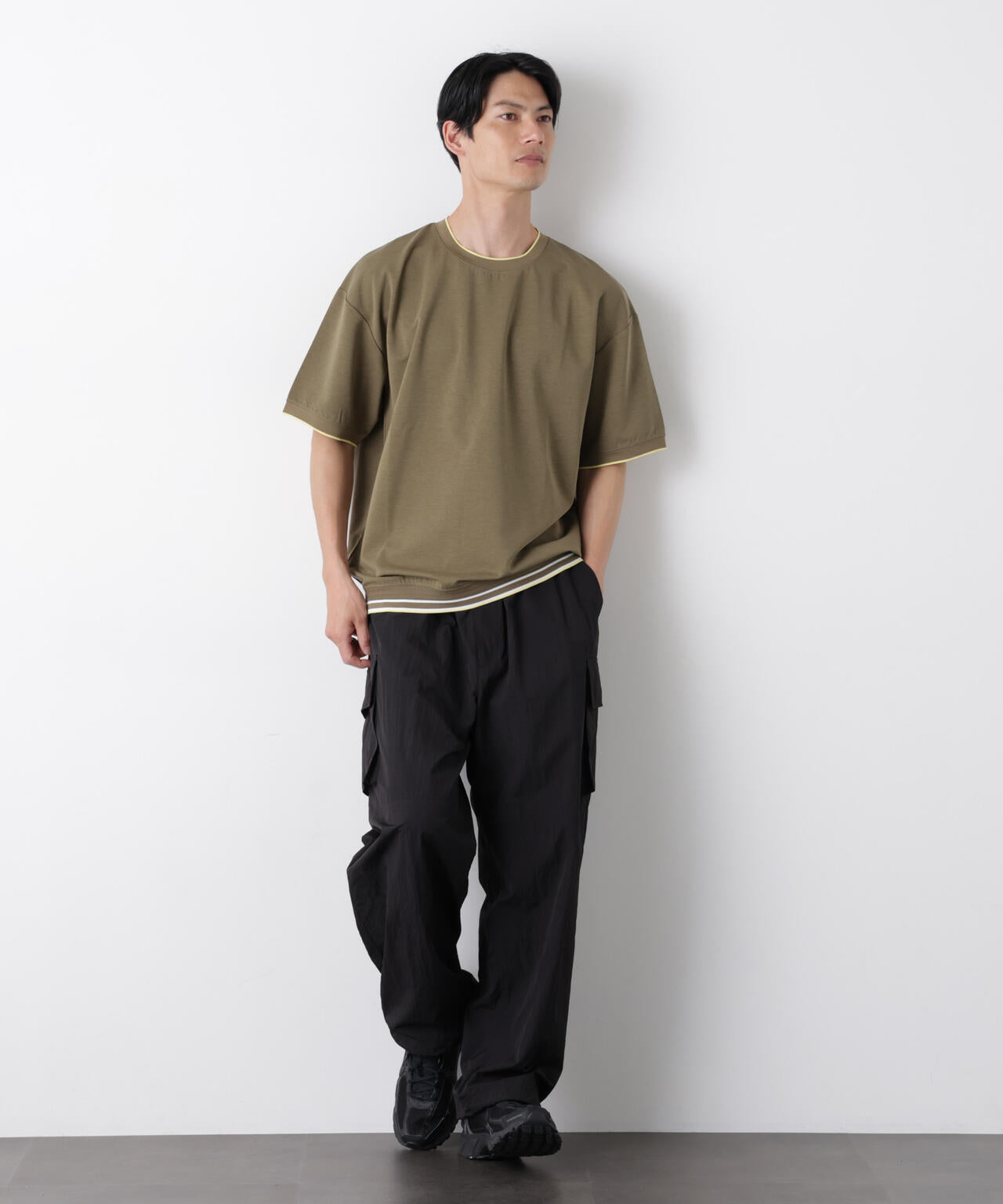 リブスムースTシャツ 半袖