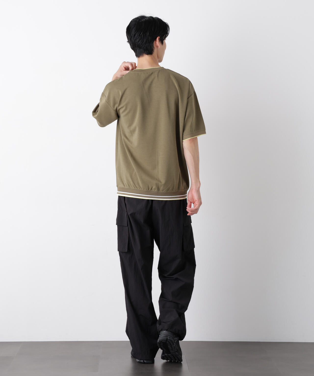 リブスムースTシャツ 半袖