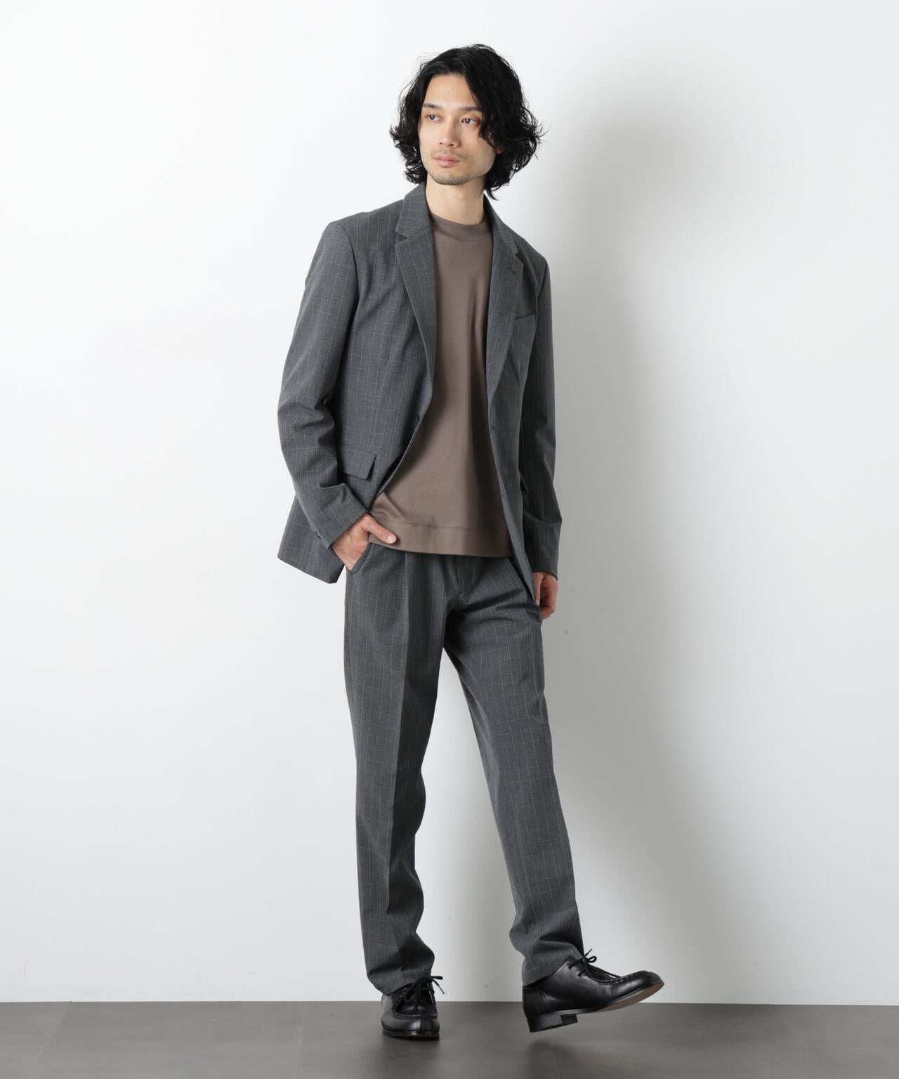 ALWAYS EASY ワンタックスラックス（セットアップ可）