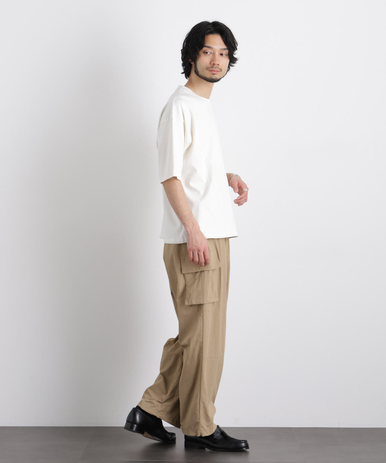 ナイロンリラックスカーゴパンツ