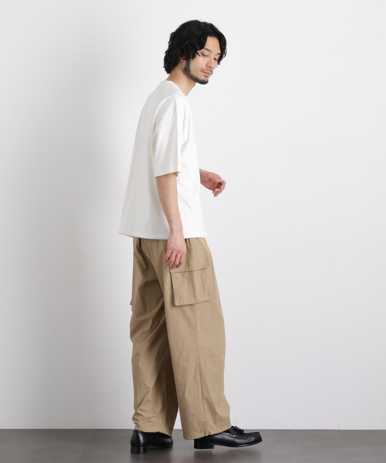 ナイロンリラックスカーゴパンツ