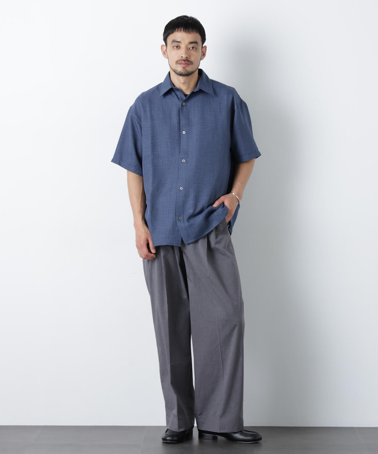 COOLMAX (R) 2タックワイドスラックス