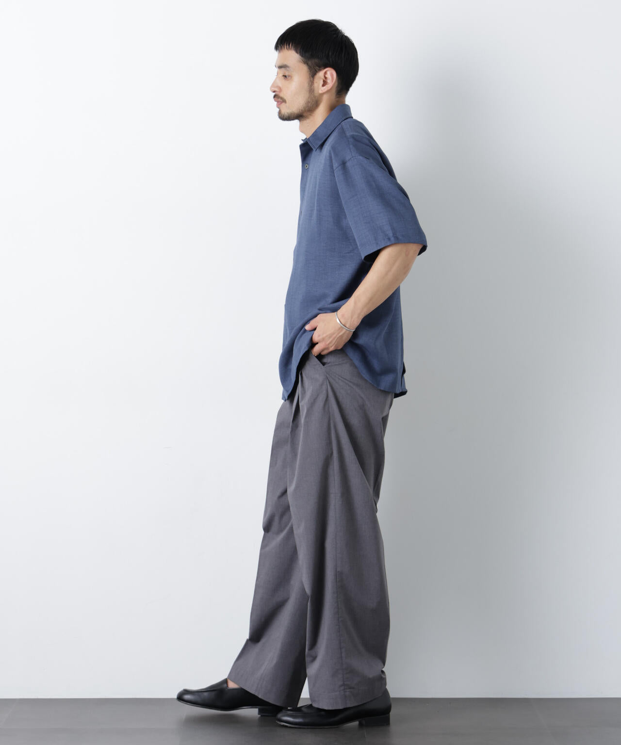 COOLMAX (R) 2タックワイドスラックス
