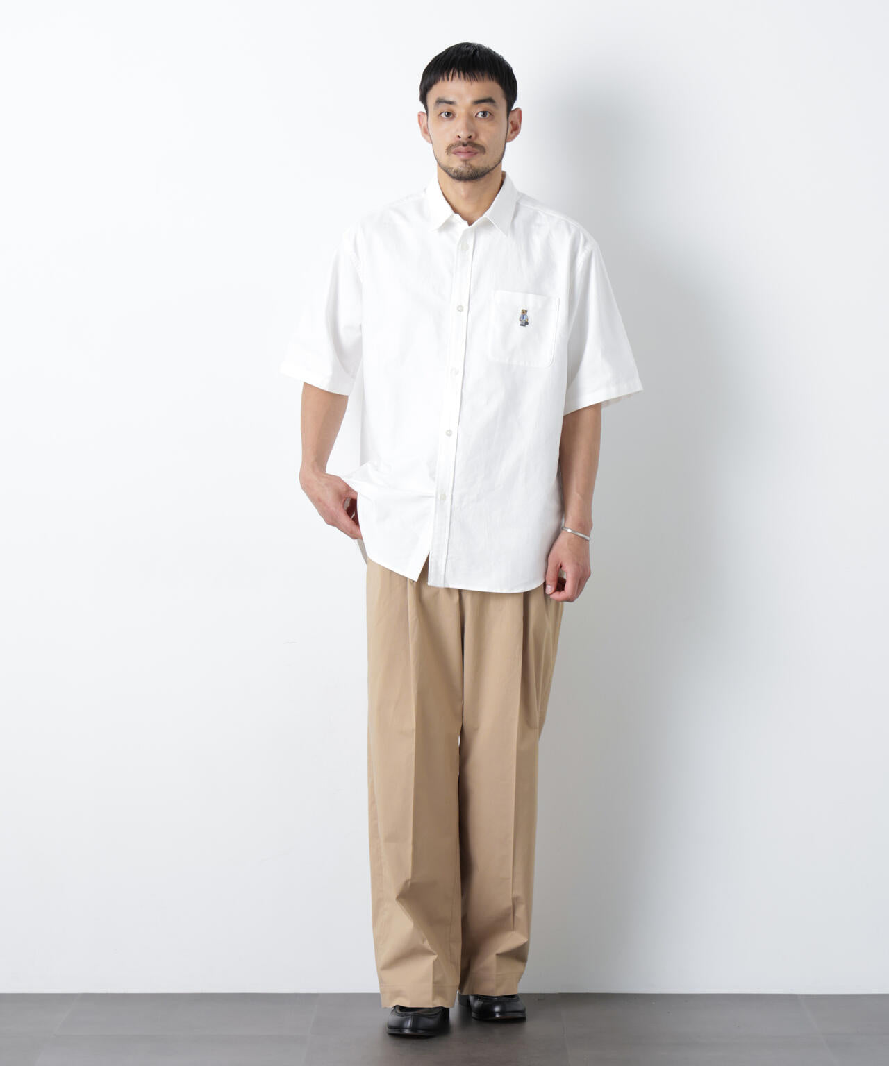 COOLMAX (R) 2タックワイドスラックス
