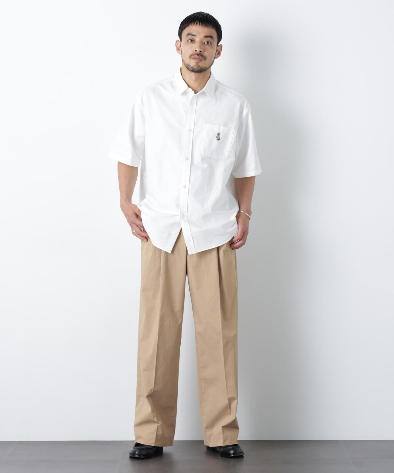 COOLMAX (R) 2タックワイドスラックス