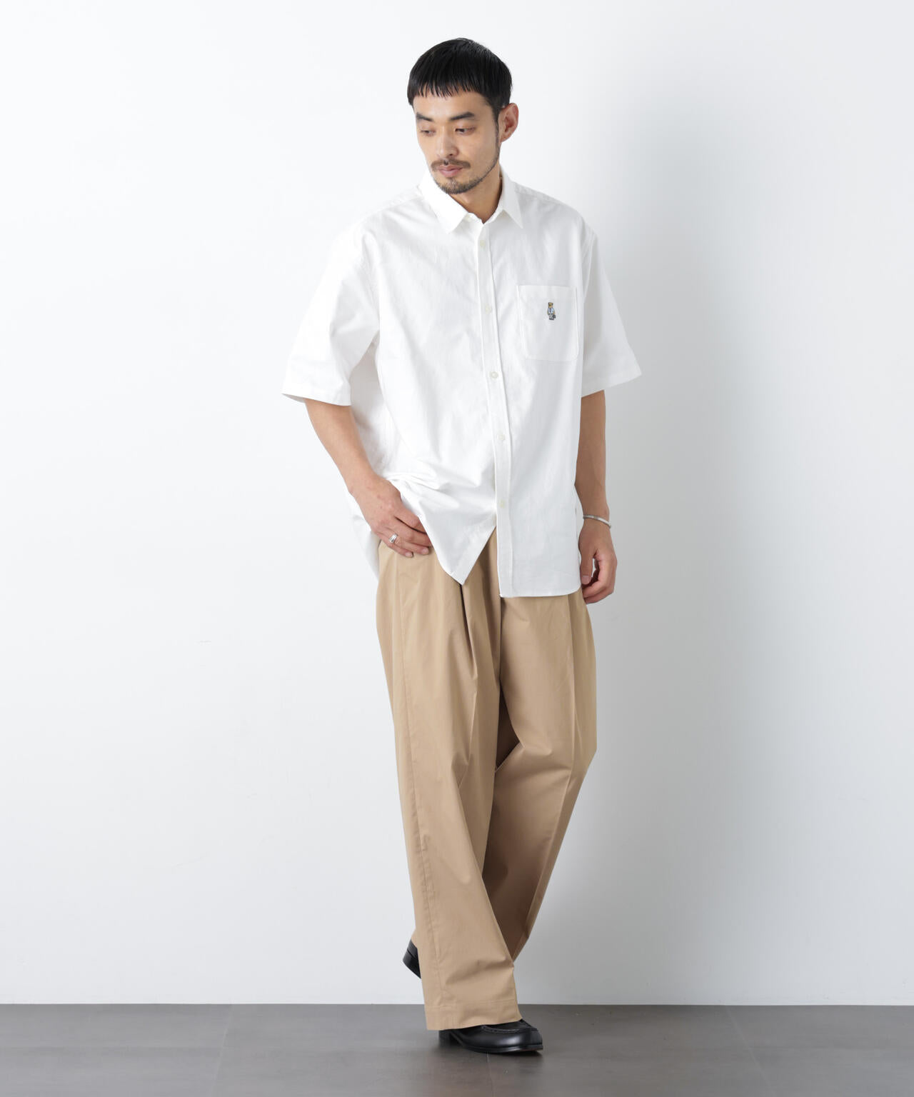 COOLMAX (R) 2タックワイドスラックス