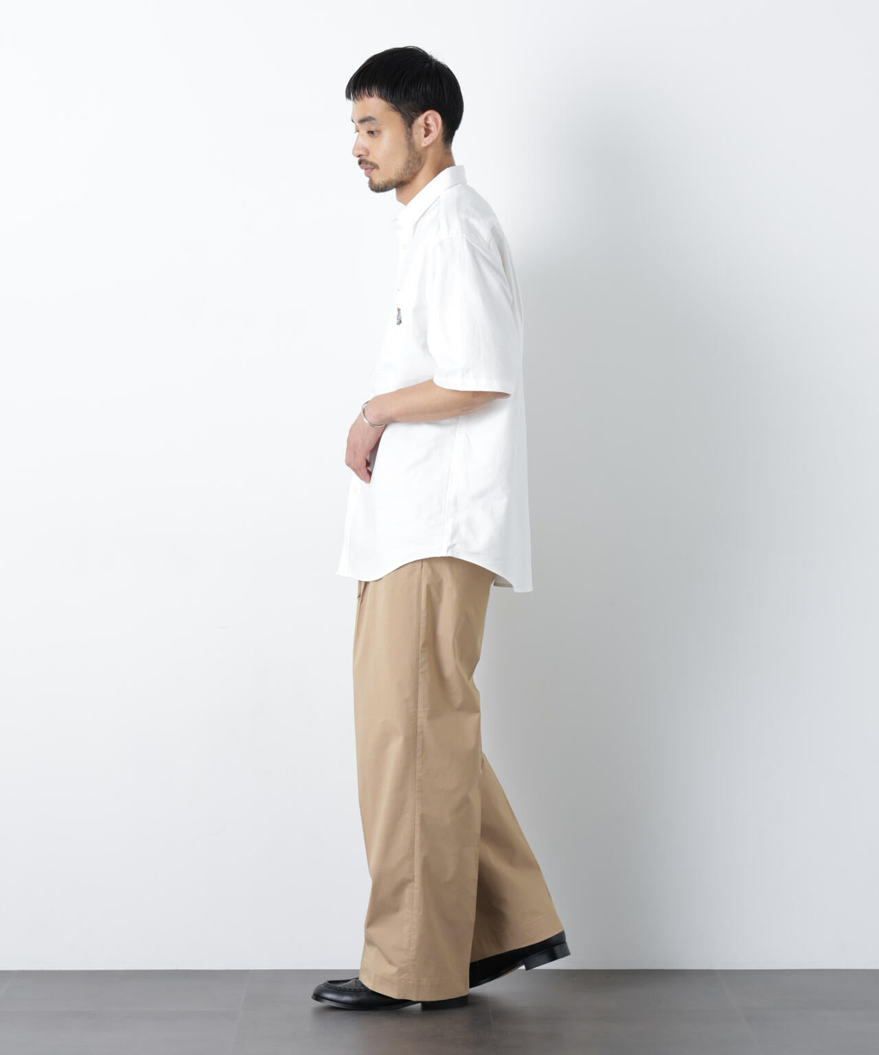 COOLMAX (R) 2タックワイドスラックス