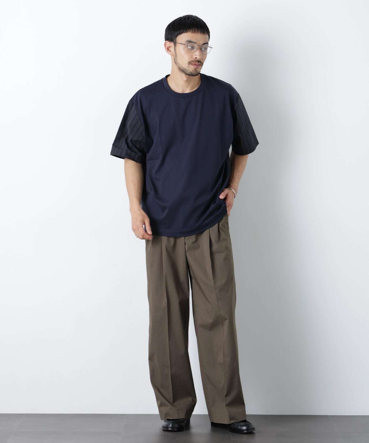 COOLMAX (R) 2タックワイドスラックス