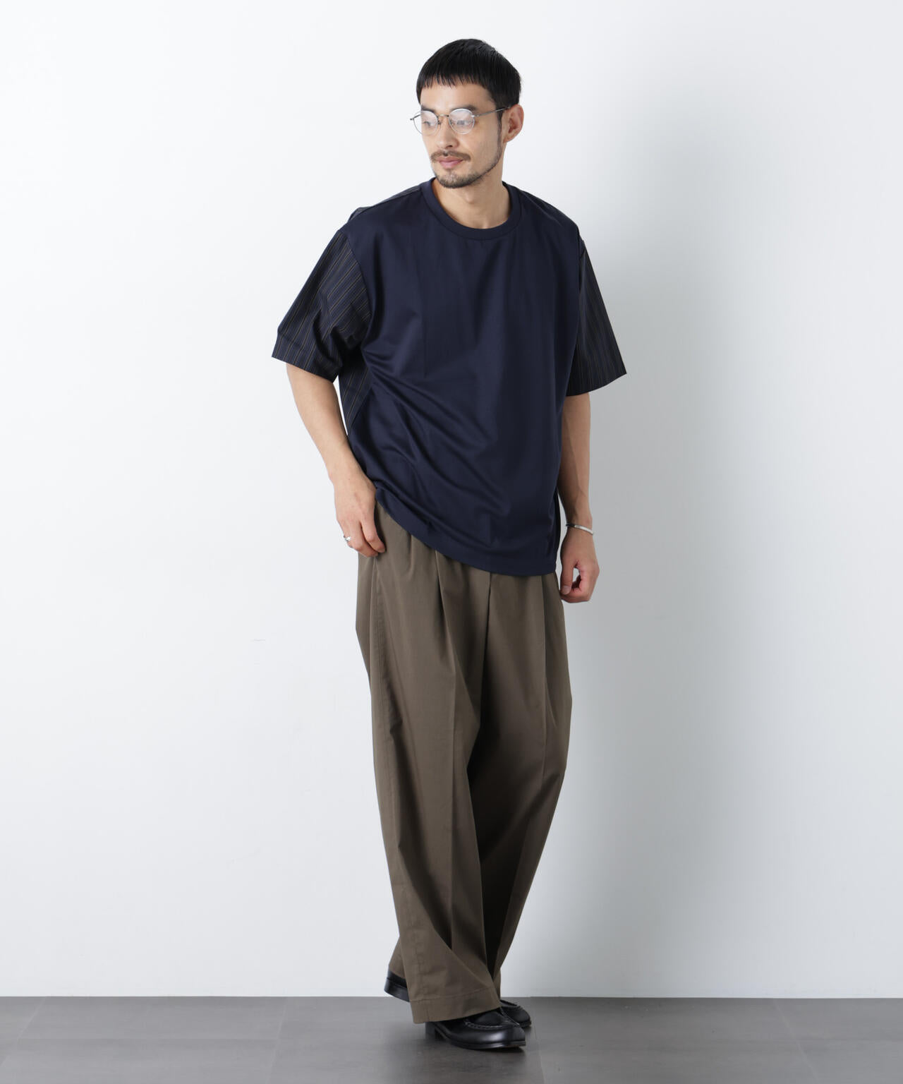 COOLMAX (R) 2タックワイドスラックス