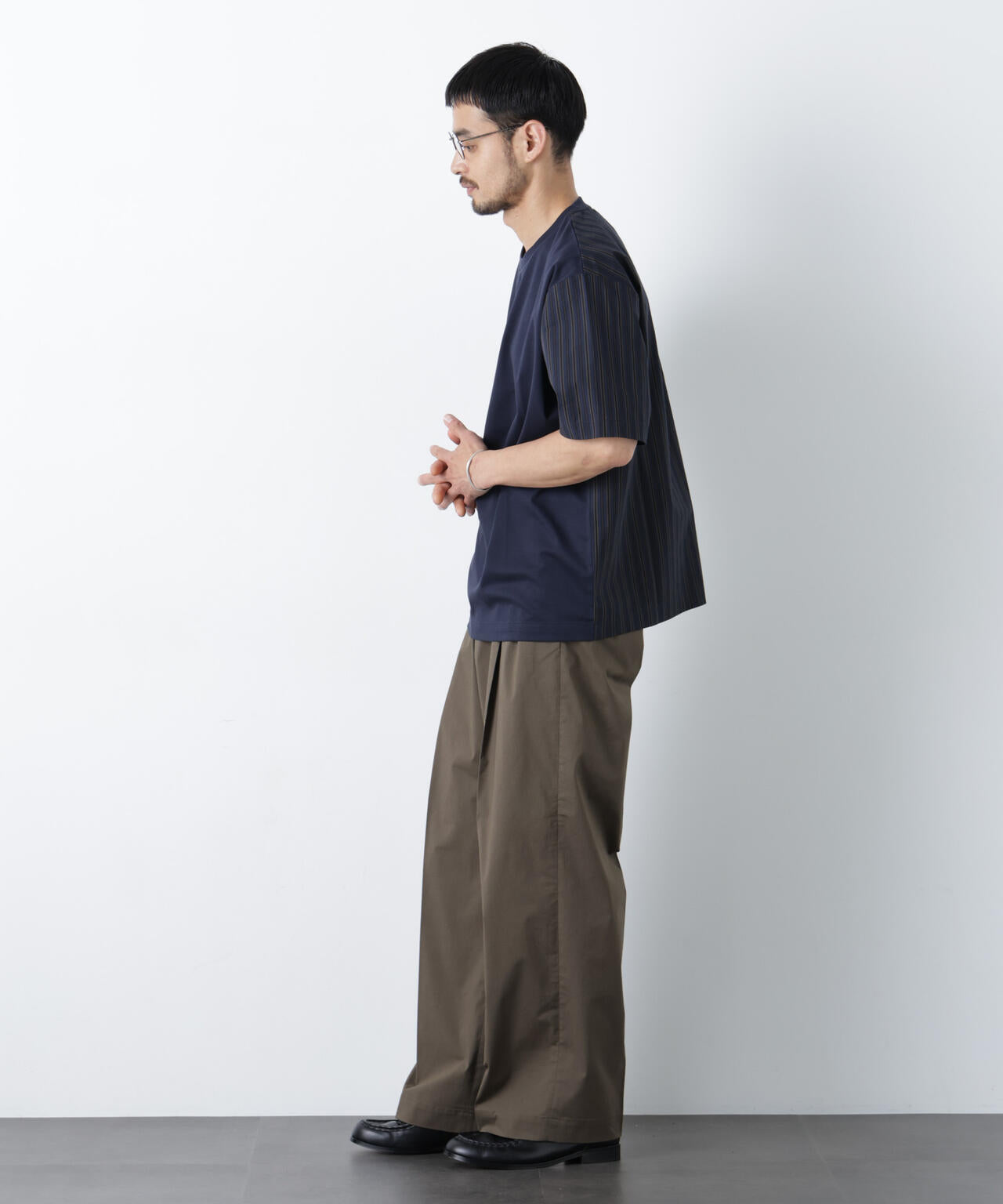 COOLMAX (R) 2タックワイドスラックス
