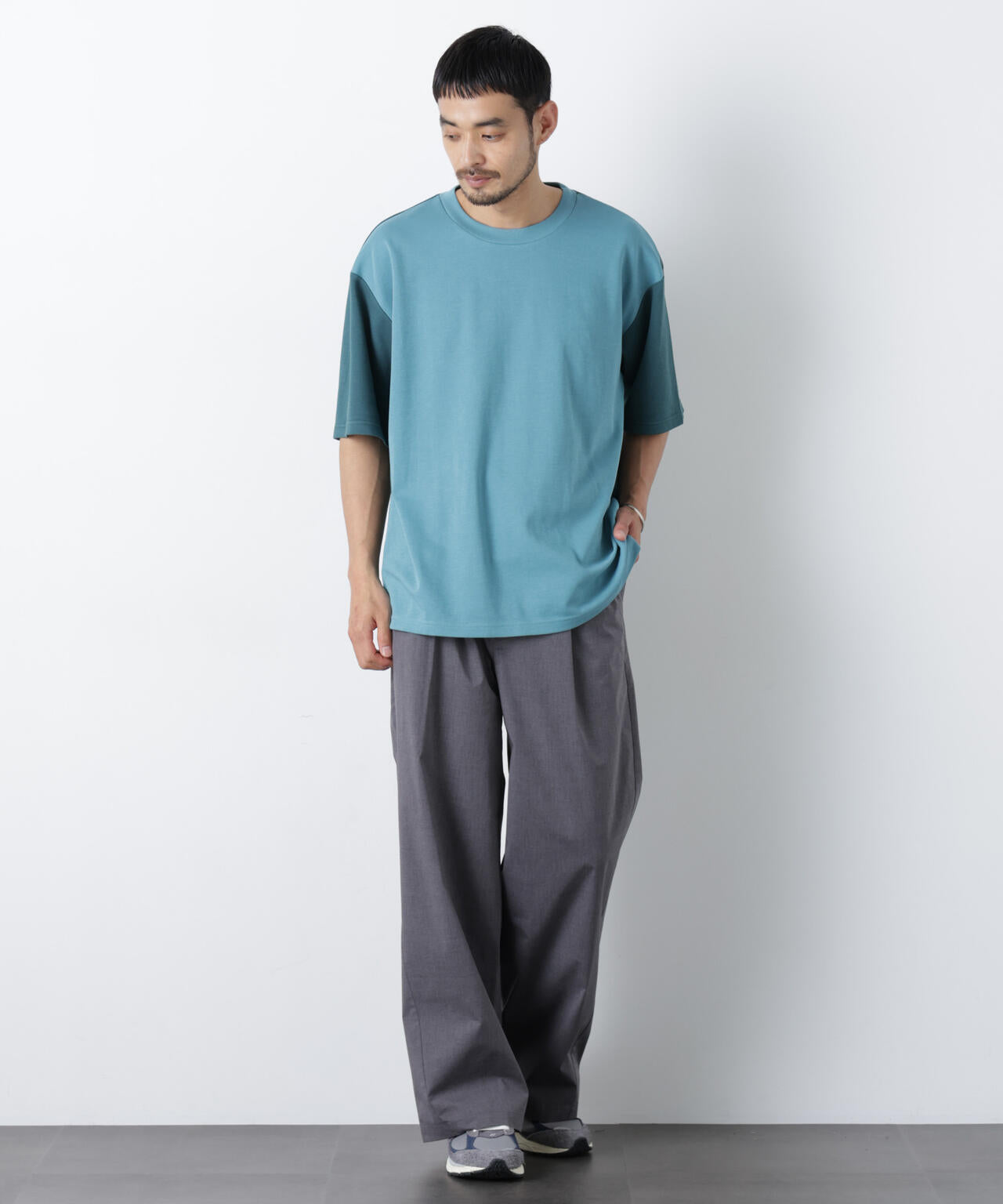 COOLMAX (R) バギーストレートスラックス