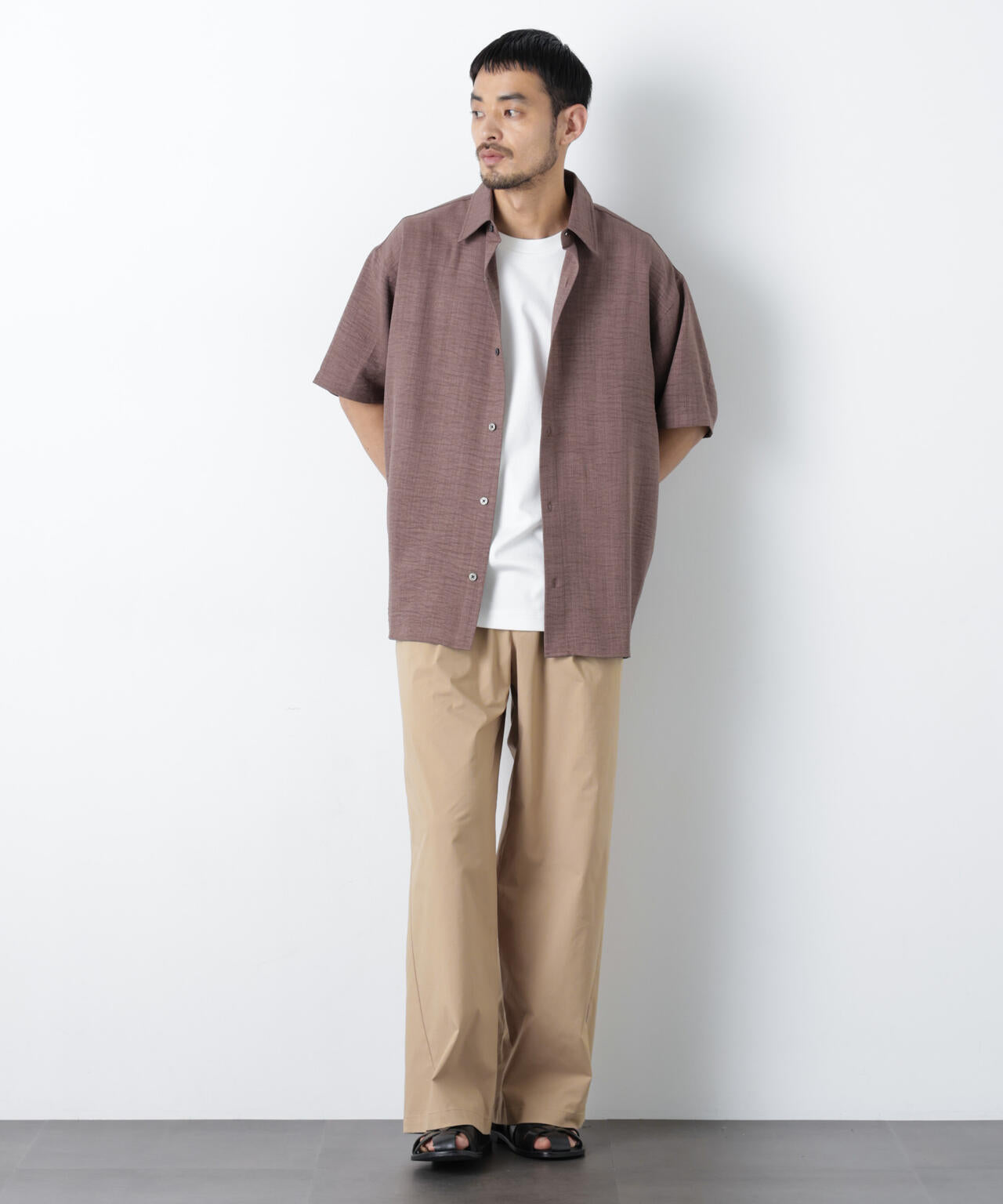 COOLMAX (R) バギーストレートスラックス