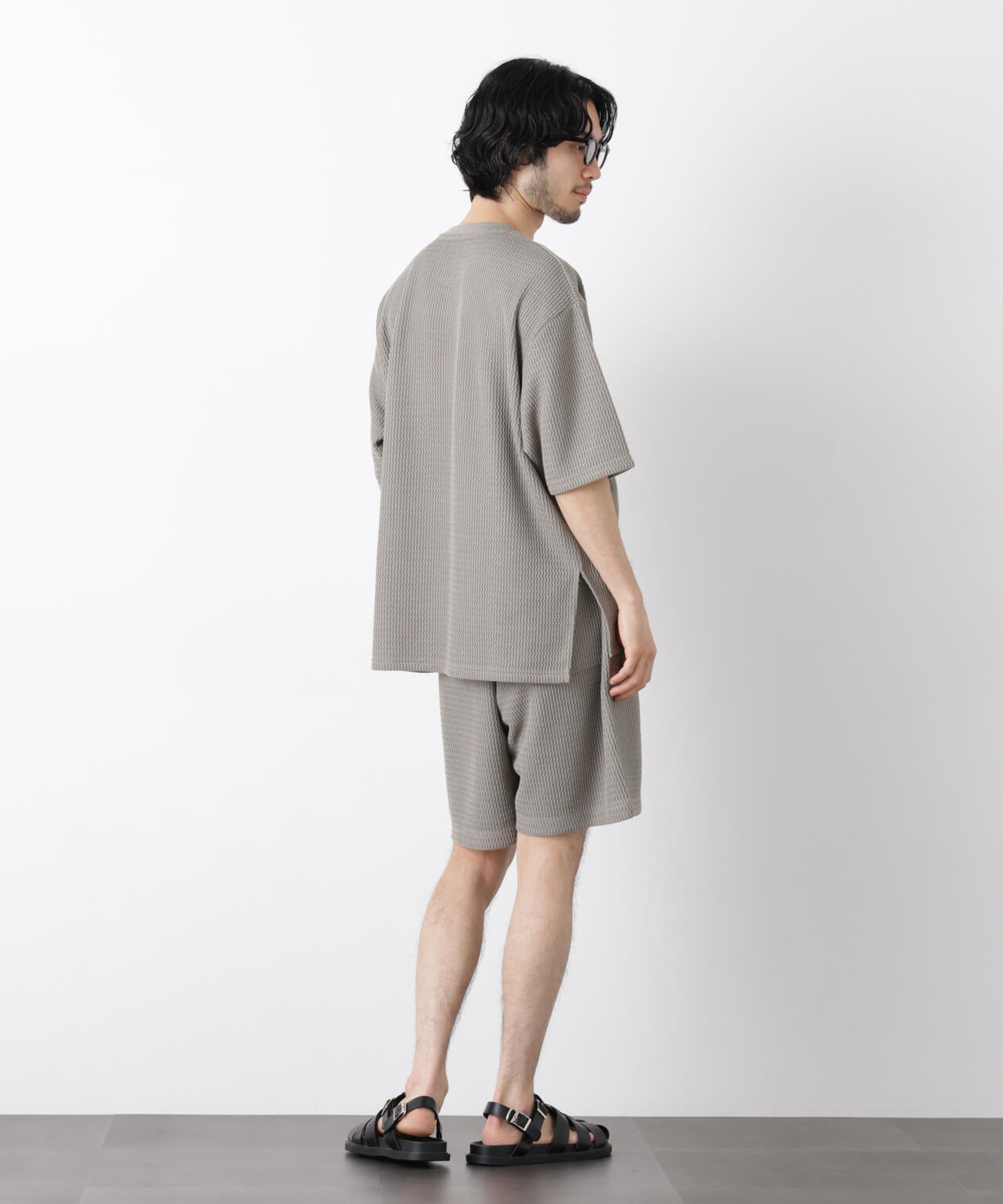 ジャガードニットソーショートパンツ（セットアップ可）