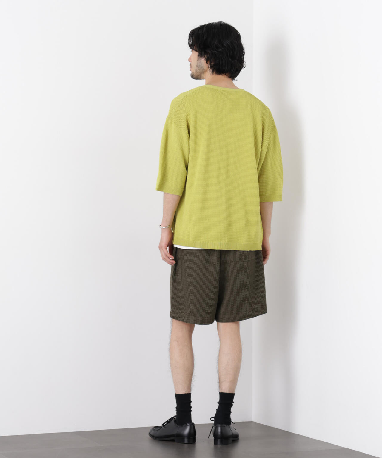 ジャガードニットソーショートパンツ（セットアップ可）