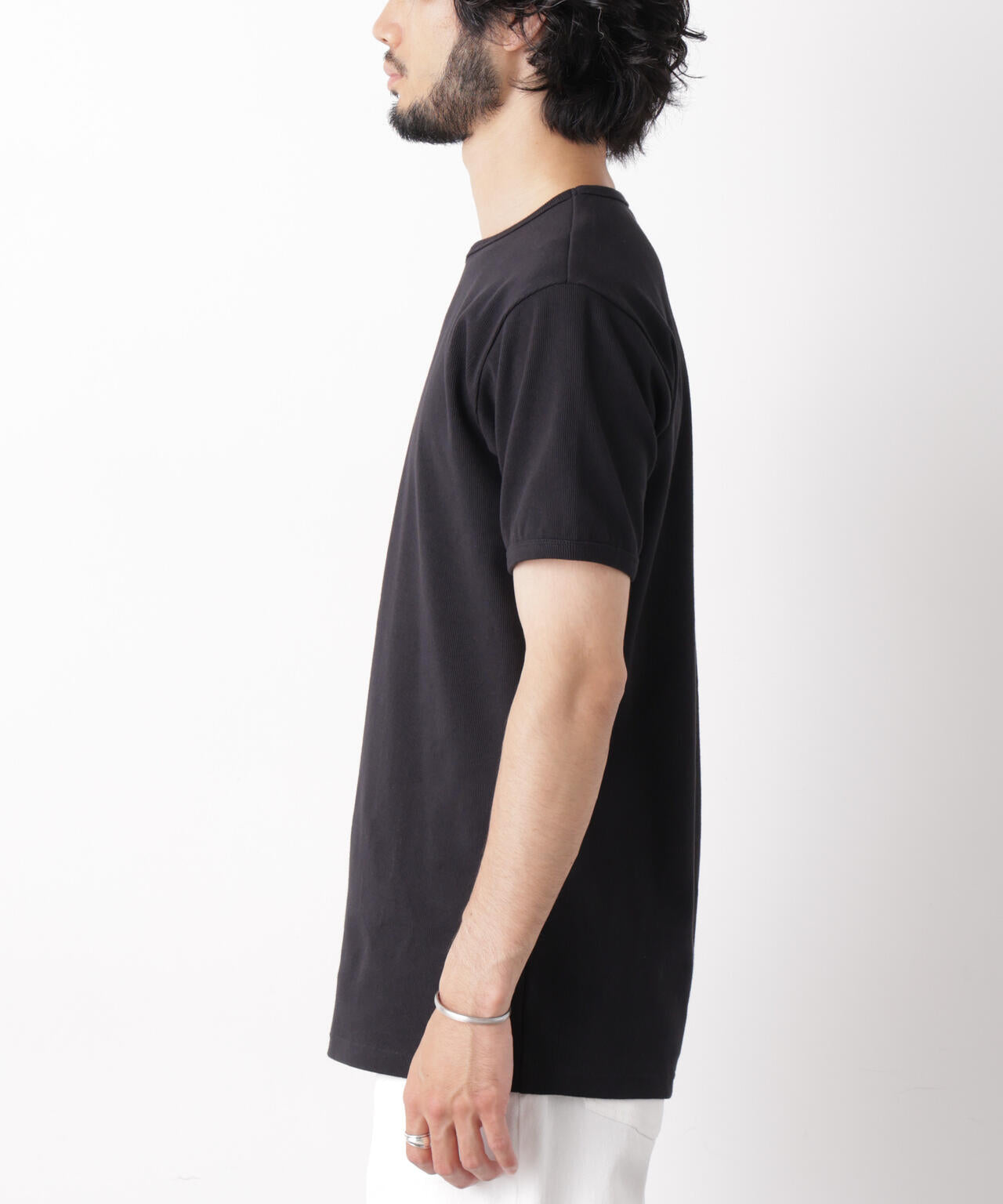 リブフライスTシャツ 半袖