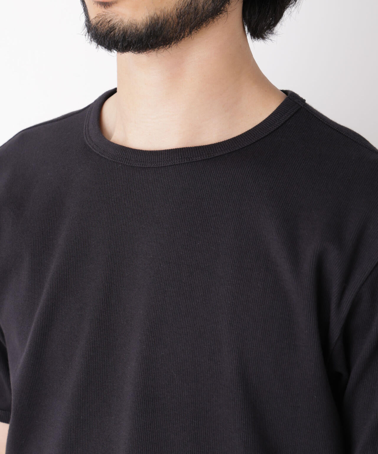 リブフライスTシャツ 半袖