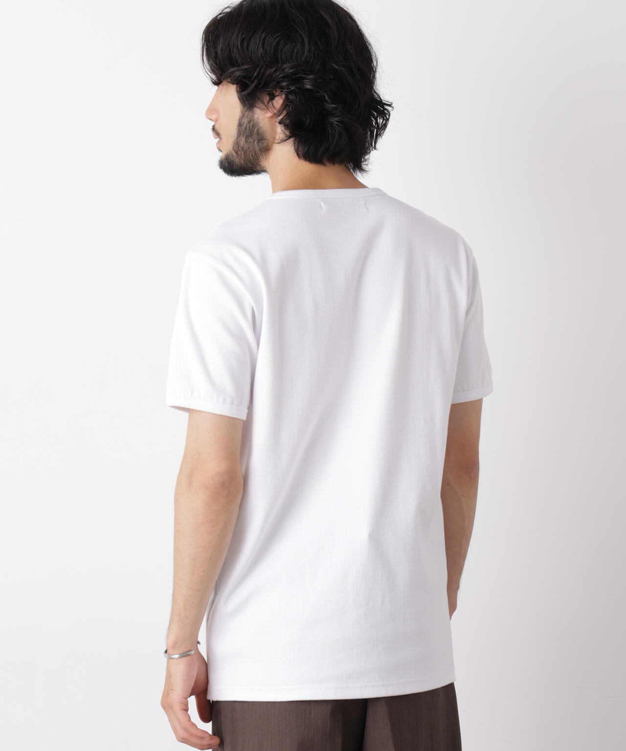 リブフライスTシャツ 半袖