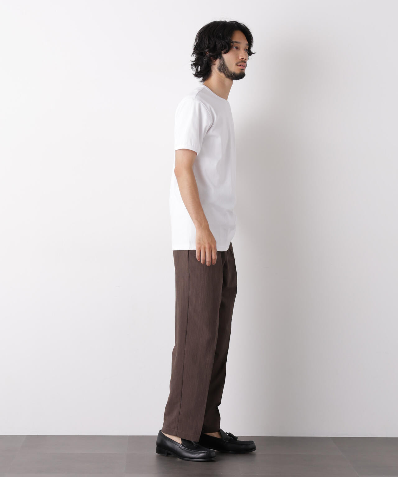 リブフライスTシャツ 半袖