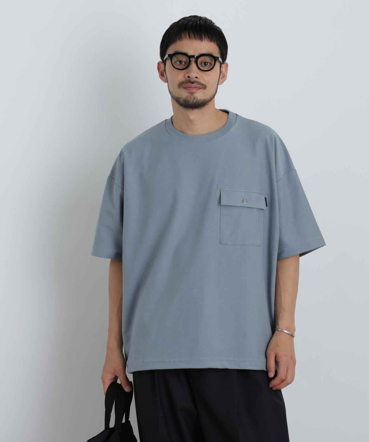 リングドットポケットTシャツ半袖