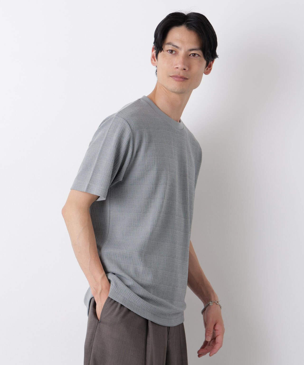 ストレッチジャガードTシャツ 半袖