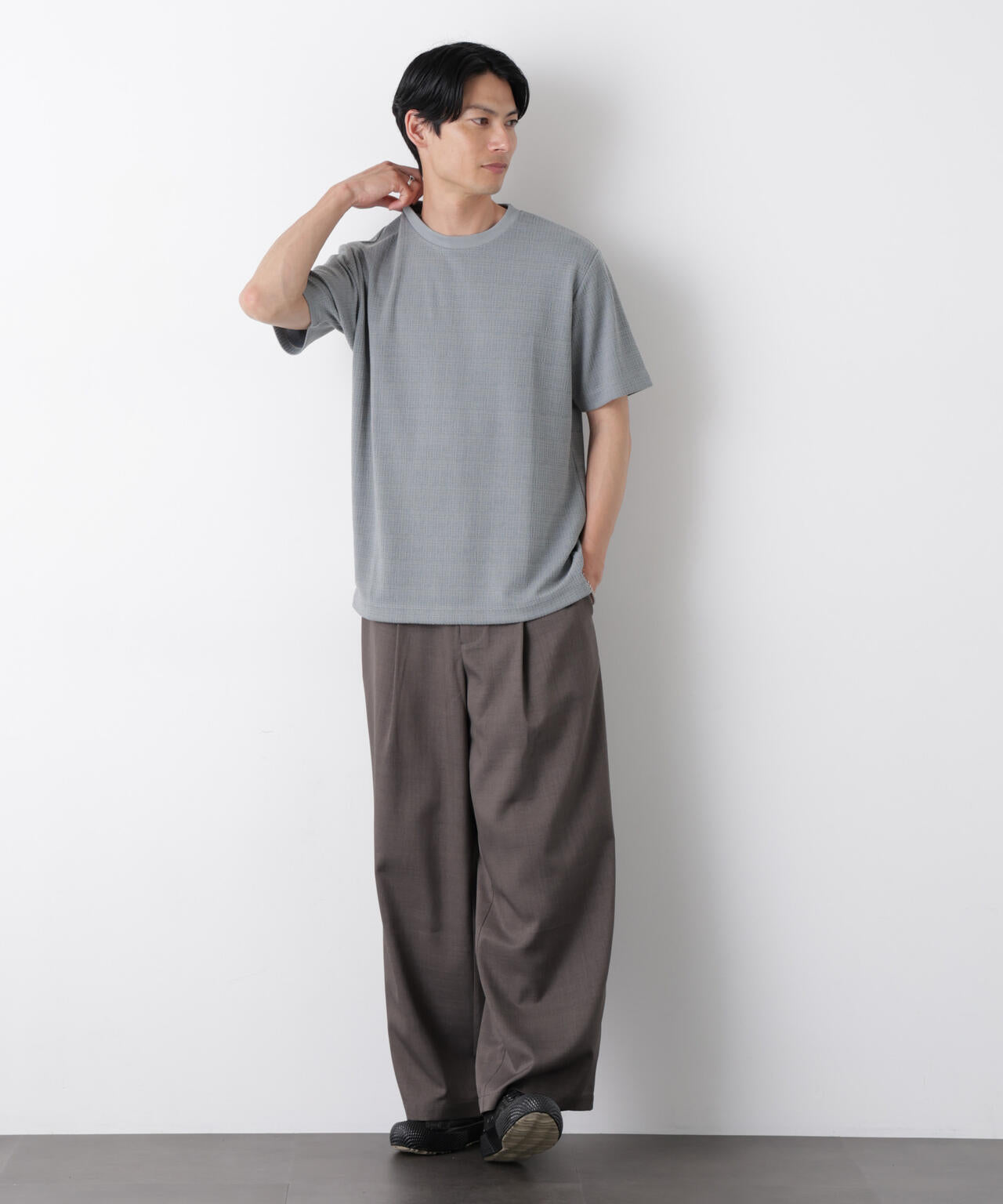 ストレッチジャガードTシャツ 半袖