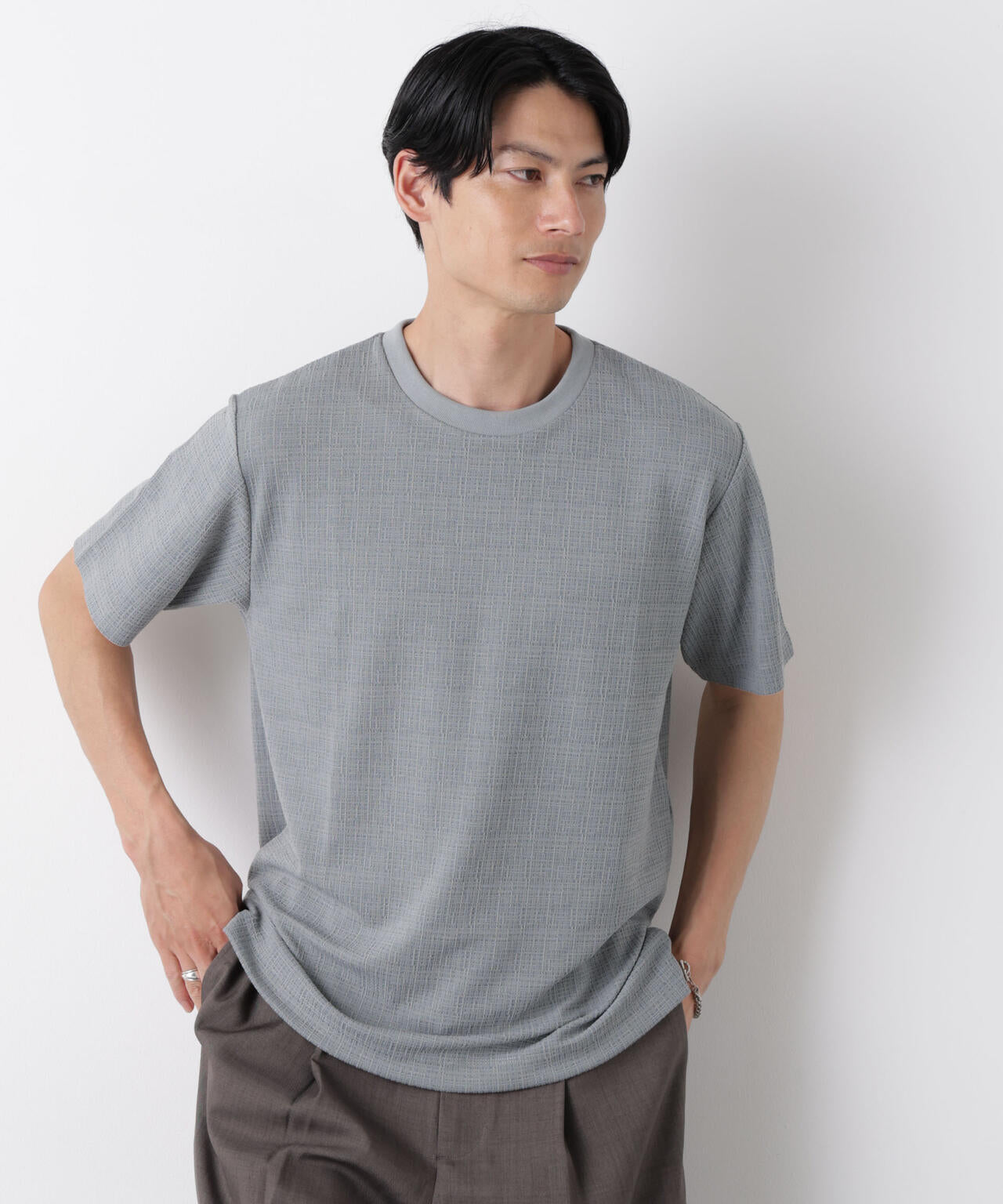 ストレッチジャガードTシャツ 半袖