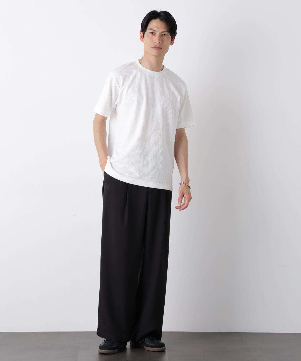 ストレッチジャガードTシャツ 半袖