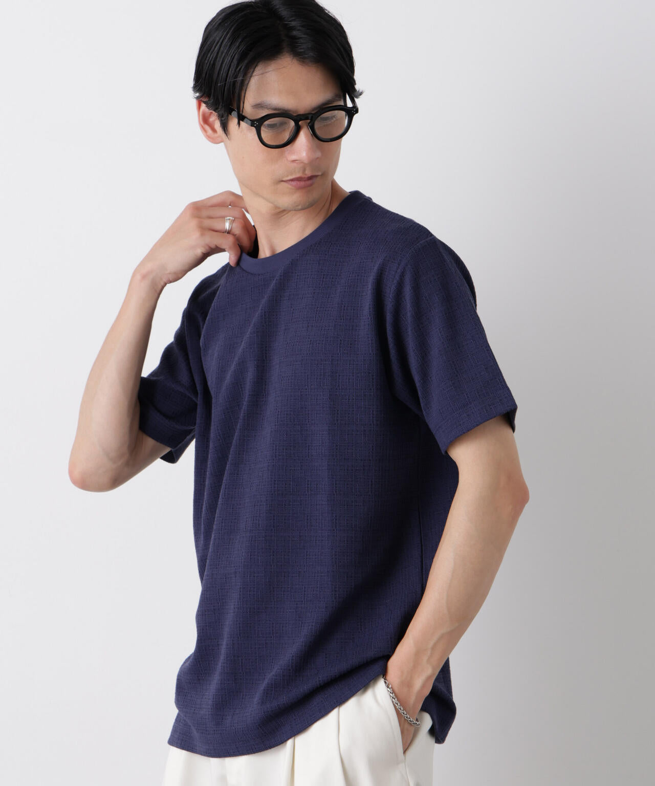 ストレッチジャガードTシャツ 半袖