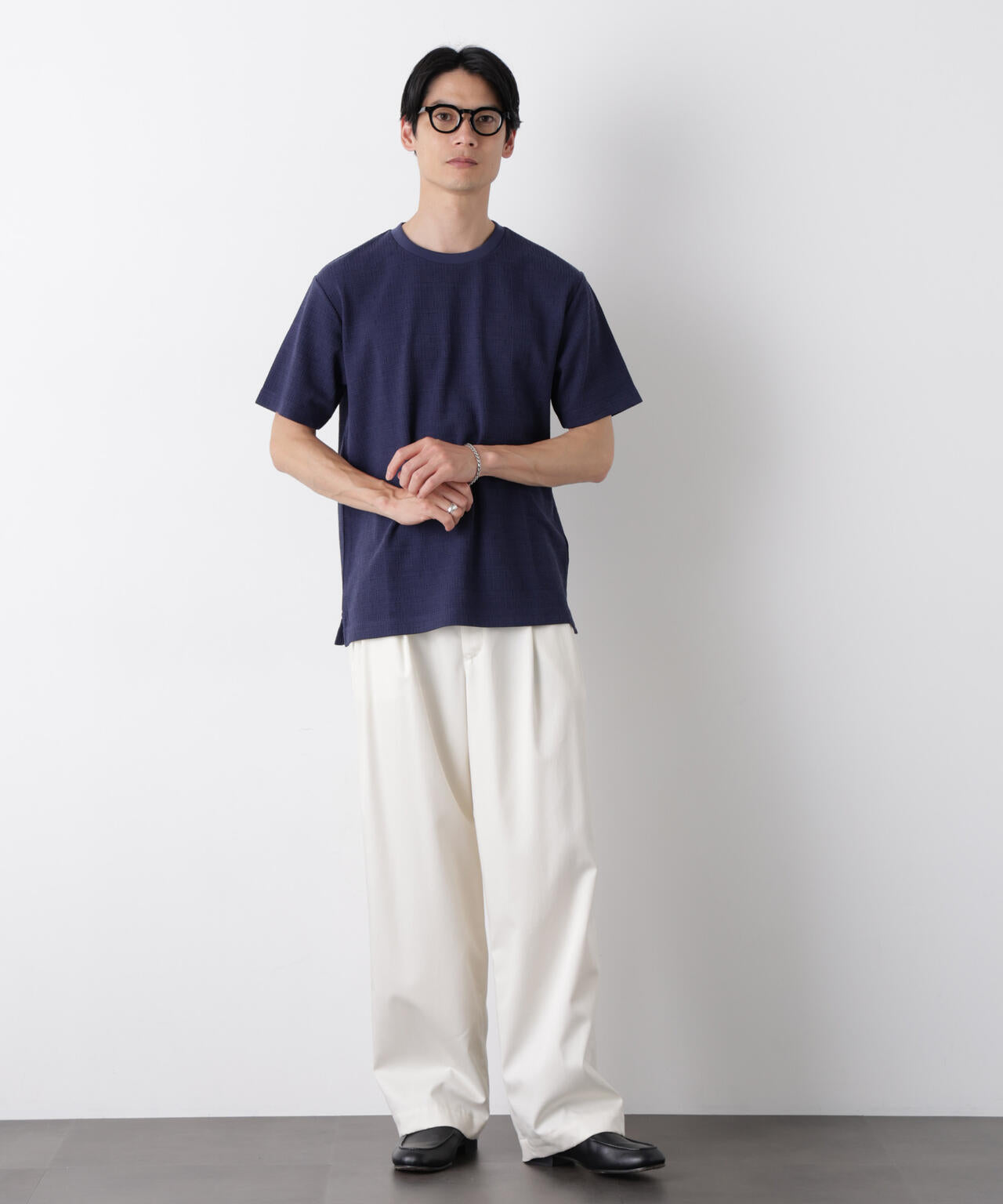 ストレッチジャガードTシャツ 半袖