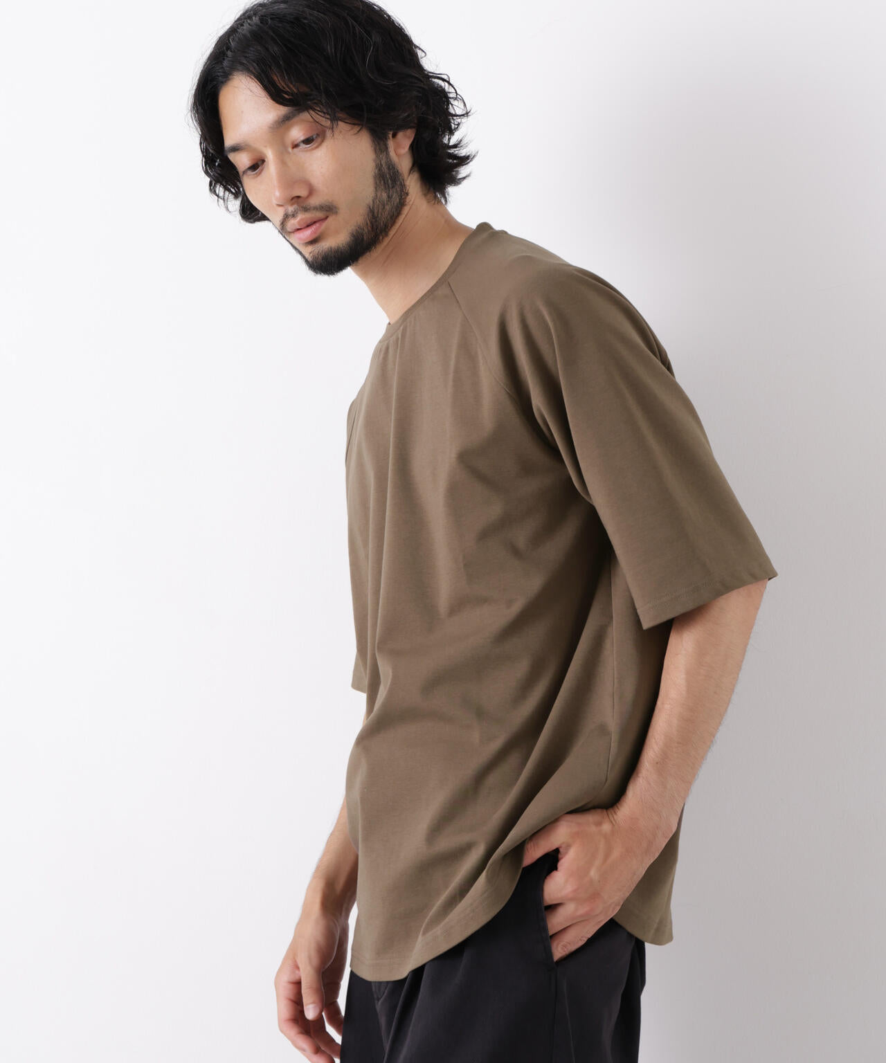 ビッグドレープTシャツ 半袖