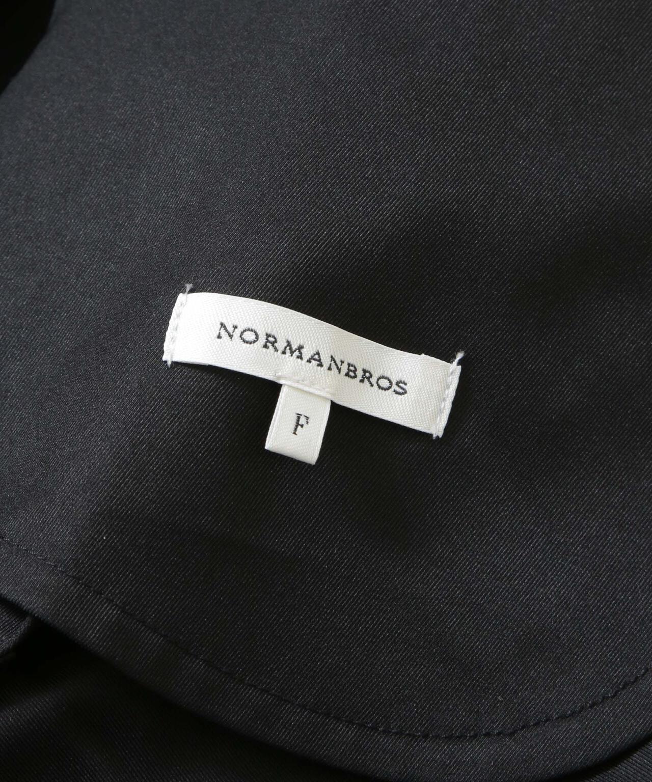 NORMANBROS/変形裾タックオーバーワイドパンツ