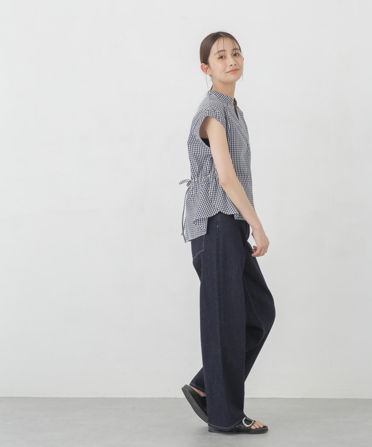 バックドロストスキッパーブラウス