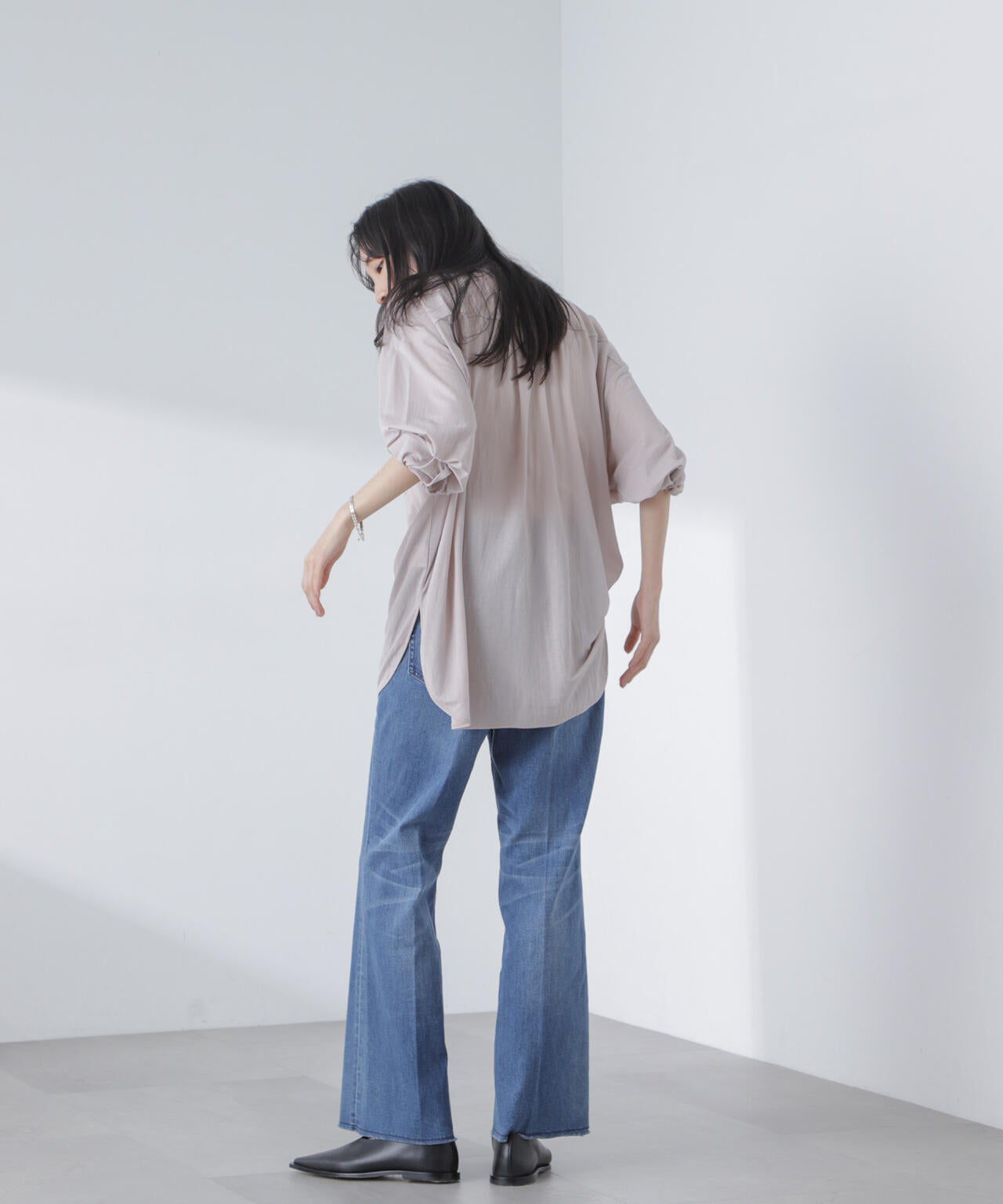 シアーカットワイドシャツ