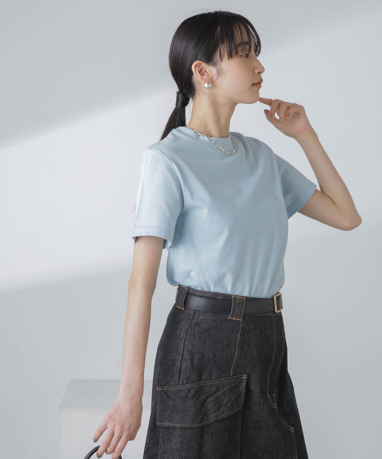 汗染み防止加工接触冷感半袖Tシャツ