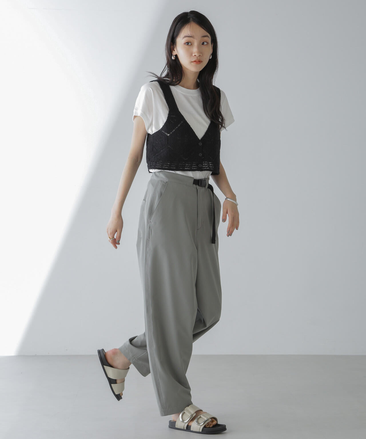 レース編ビスチェセットTシャツ