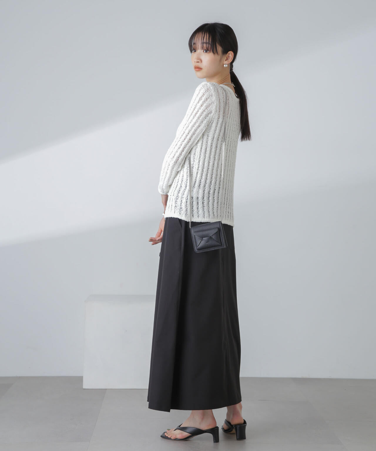 マキシスカート 多機能軽量ストレッチ-SHELTECH(セットアップ可)