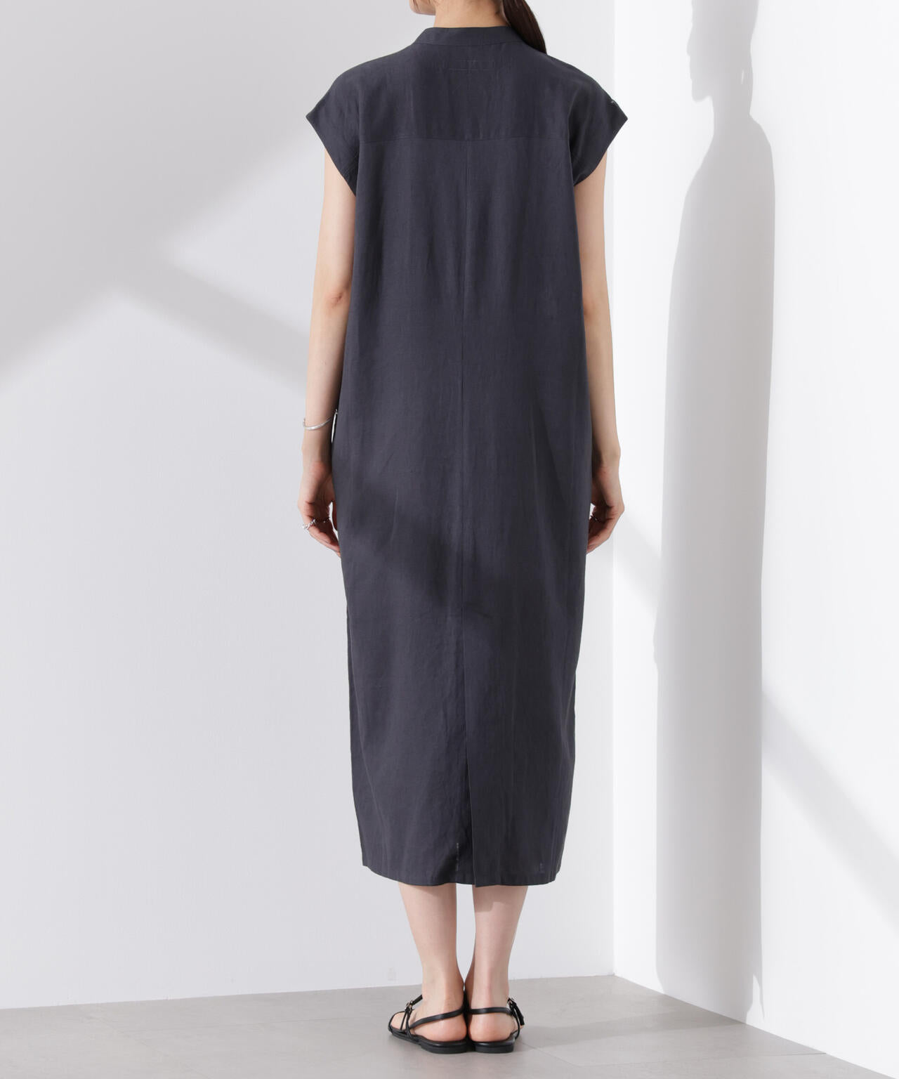 Anti Smell Linen フレンチスリーブワンピース