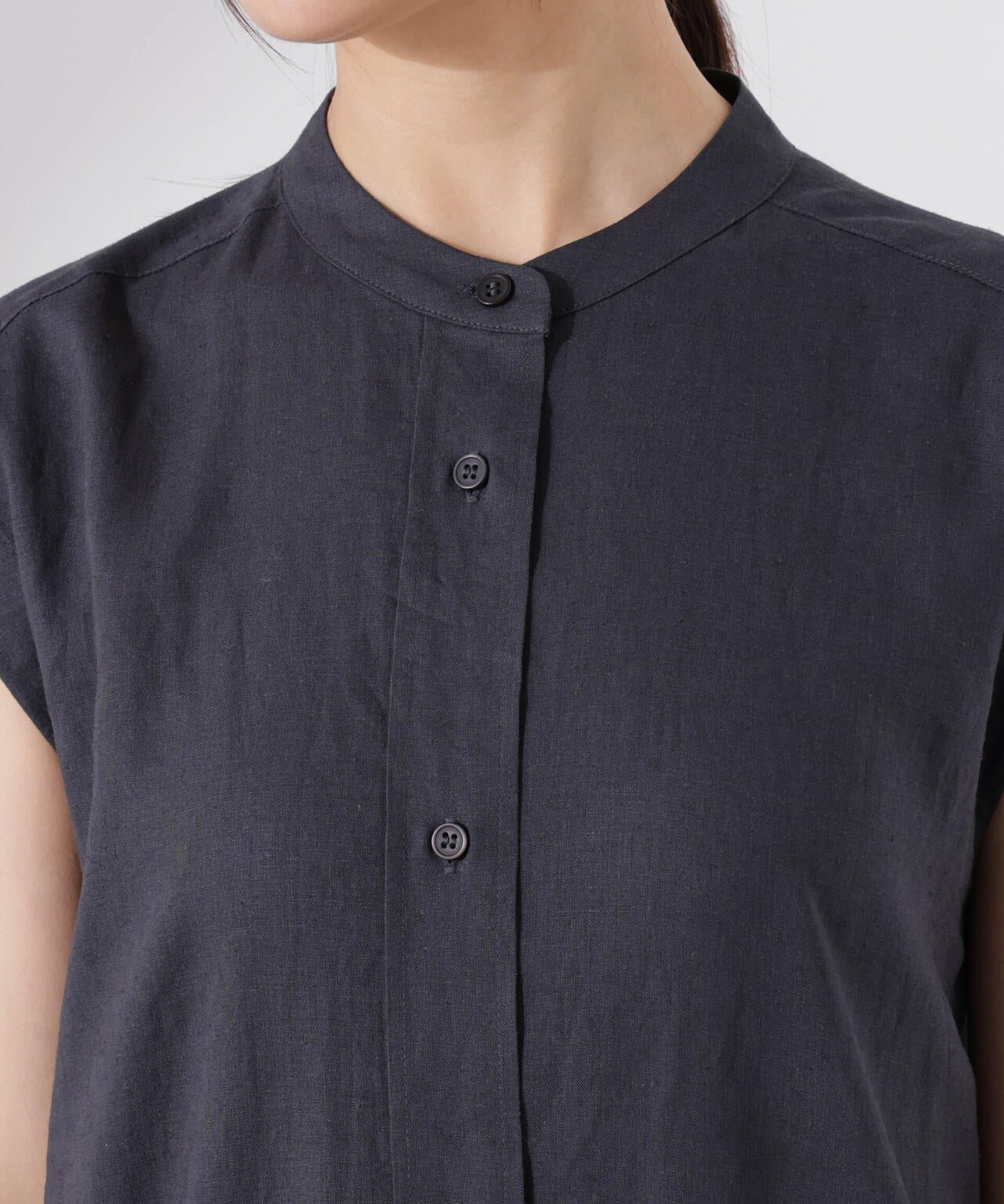 Anti Smell Linen フレンチスリーブワンピース