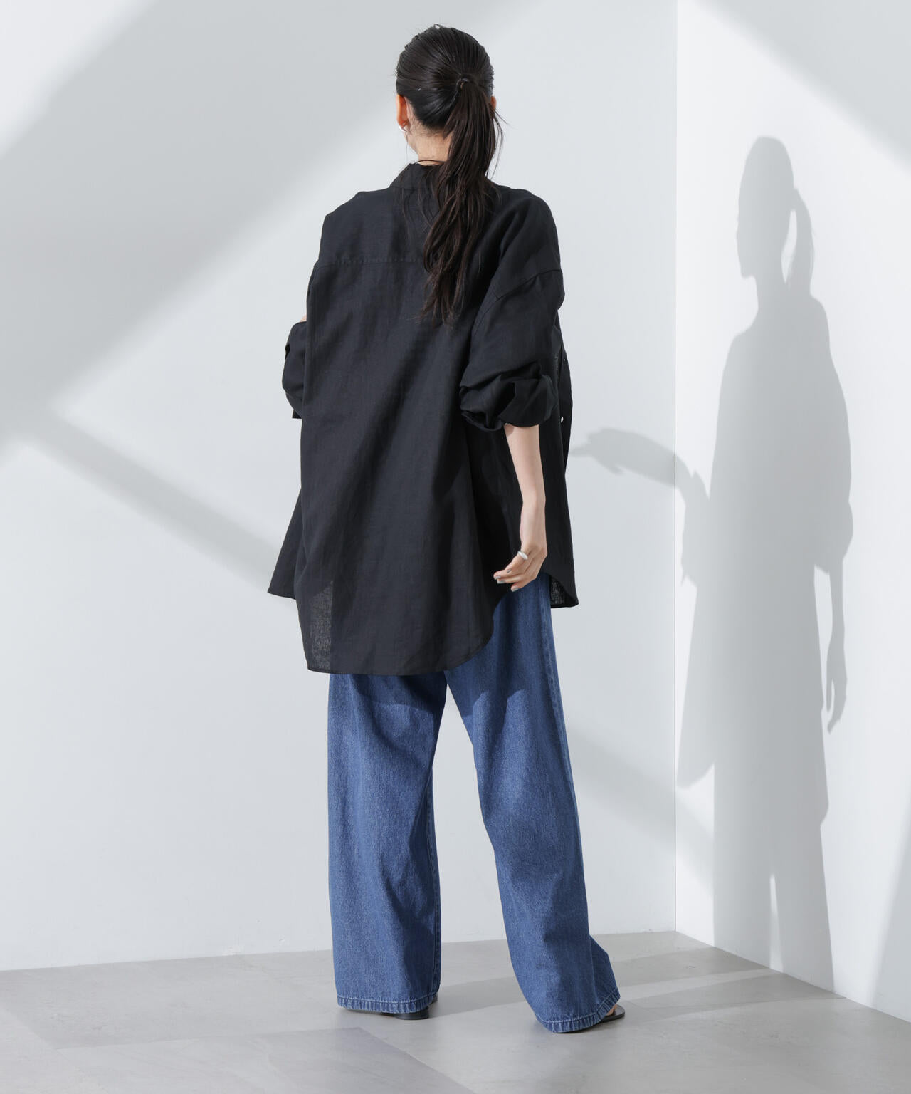 Anti Smell Linen ベーシックワイドシャツ