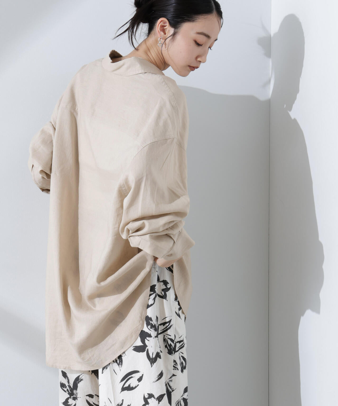 Anti Smell Linen ベーシックワイドシャツ